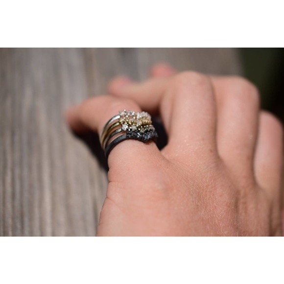 alternative raw diamond engagement ring raw crystal size 4 5 6 7 8 8 9 1… - Picture 10 of 10